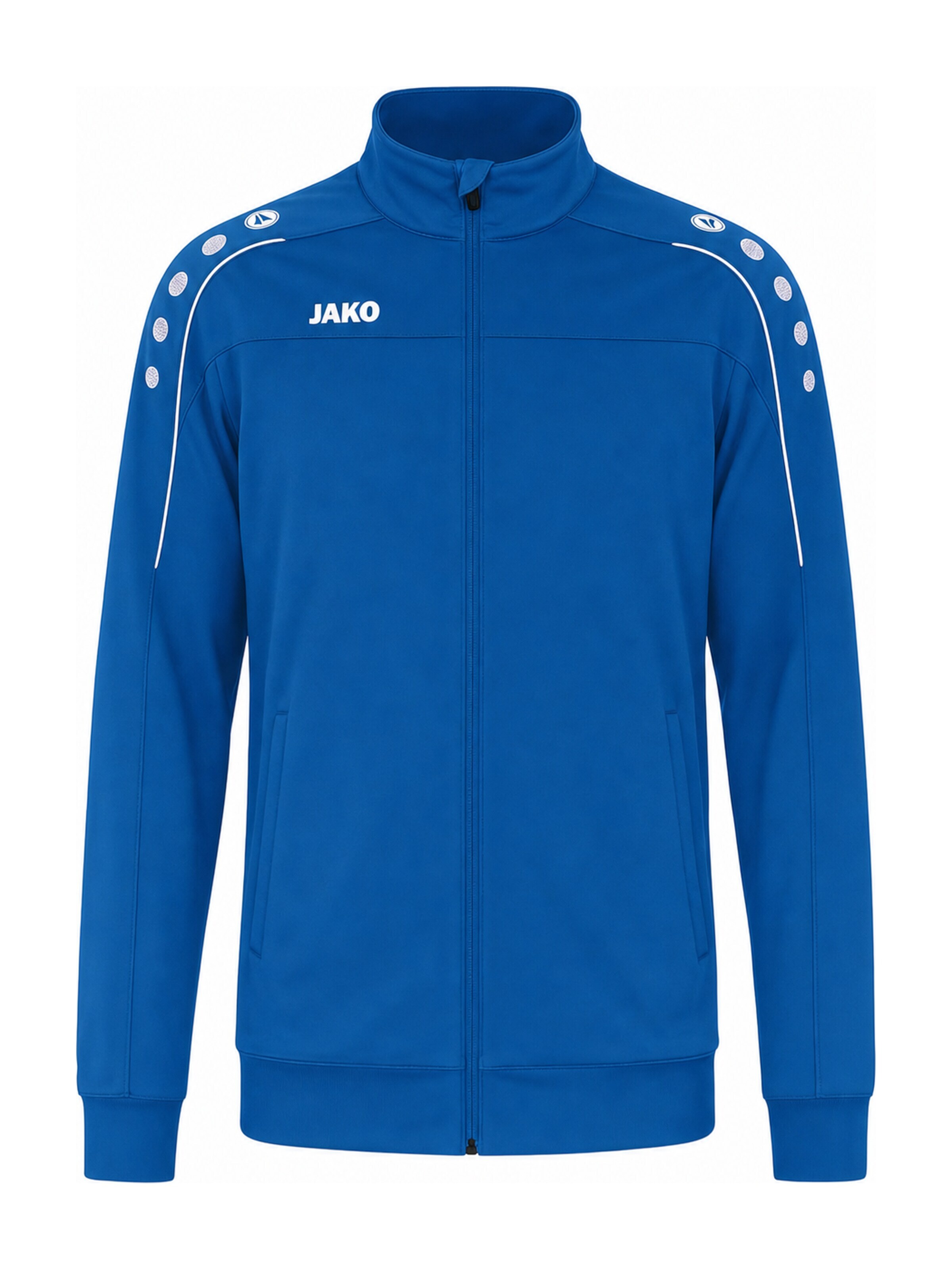 JAKO Zip-Up Hoodie 'Herren Sweatjacke' in Blue: front