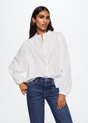 MANGO Blouse 'aura' in White: front