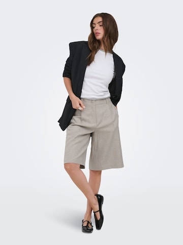 ONLY Wide Leg Bukser med lægfolder 'ONLLinda' i grå