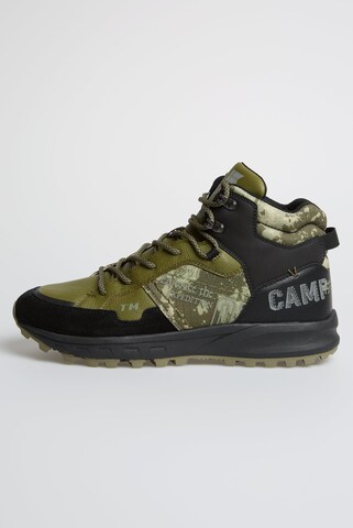 CAMP DAVID High-Top Sneakers in Green