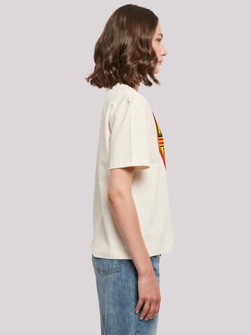T-shirt 'Kiss' F4NT4STIC en beige