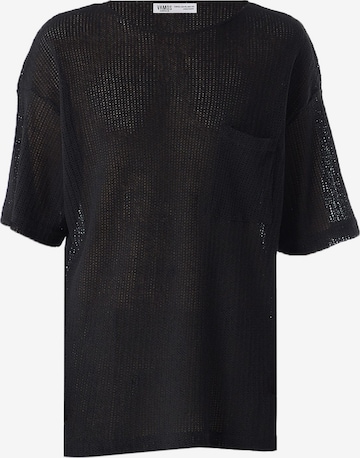 T-Shirt VAMOS CLO en noir : devant