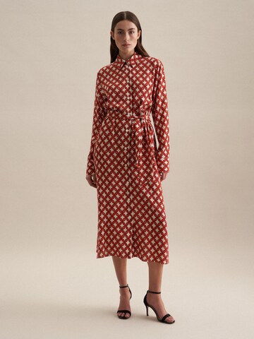 SEIDENSTICKER Blousejurk 'Schwarze Rose' in Rood: voorkant