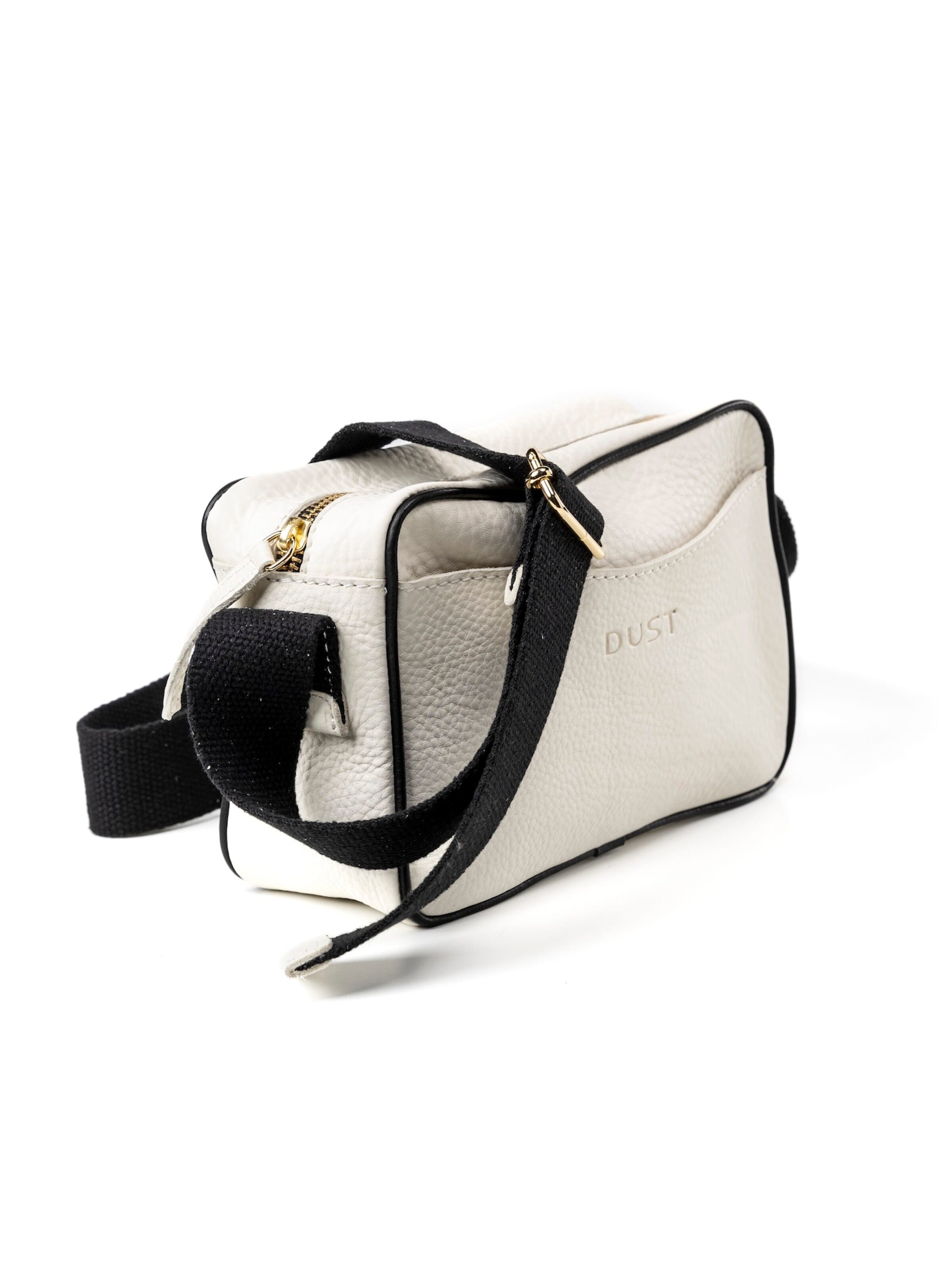THE DUST COMPANY Taška přes rameno 'Leather Crossbody White The Sausalito Collection' – bílá