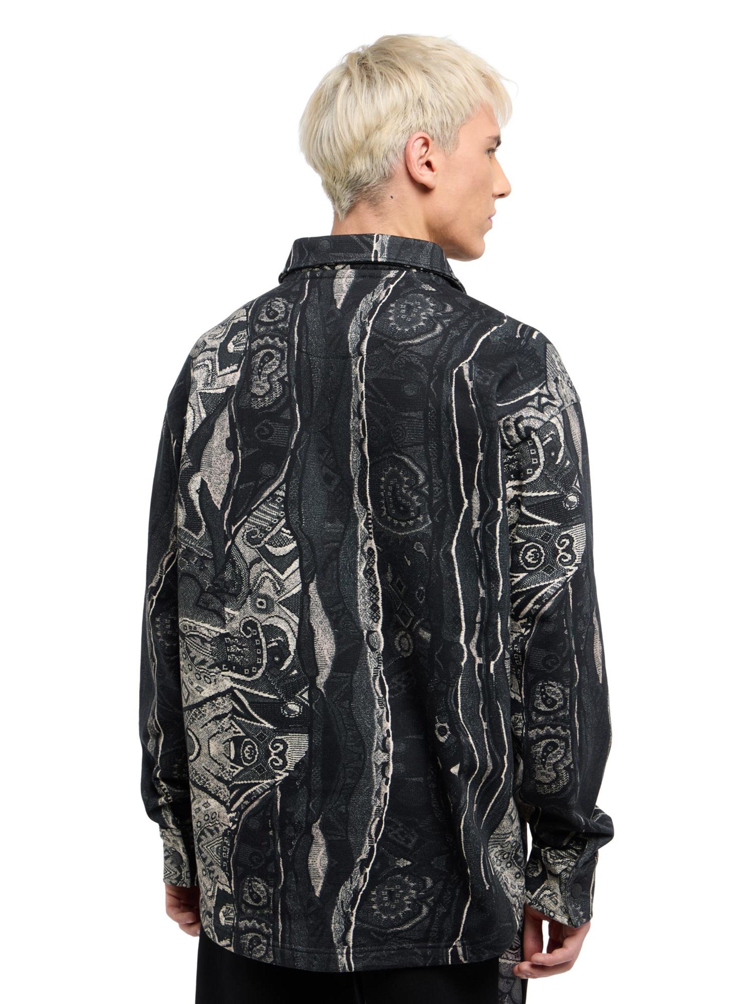 Carlo Colucci Regular Fit Hemd ' Esposti ' in Schwarz