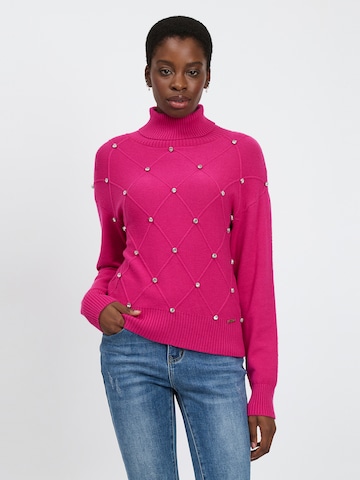 Influencer Sweater in Pink: front