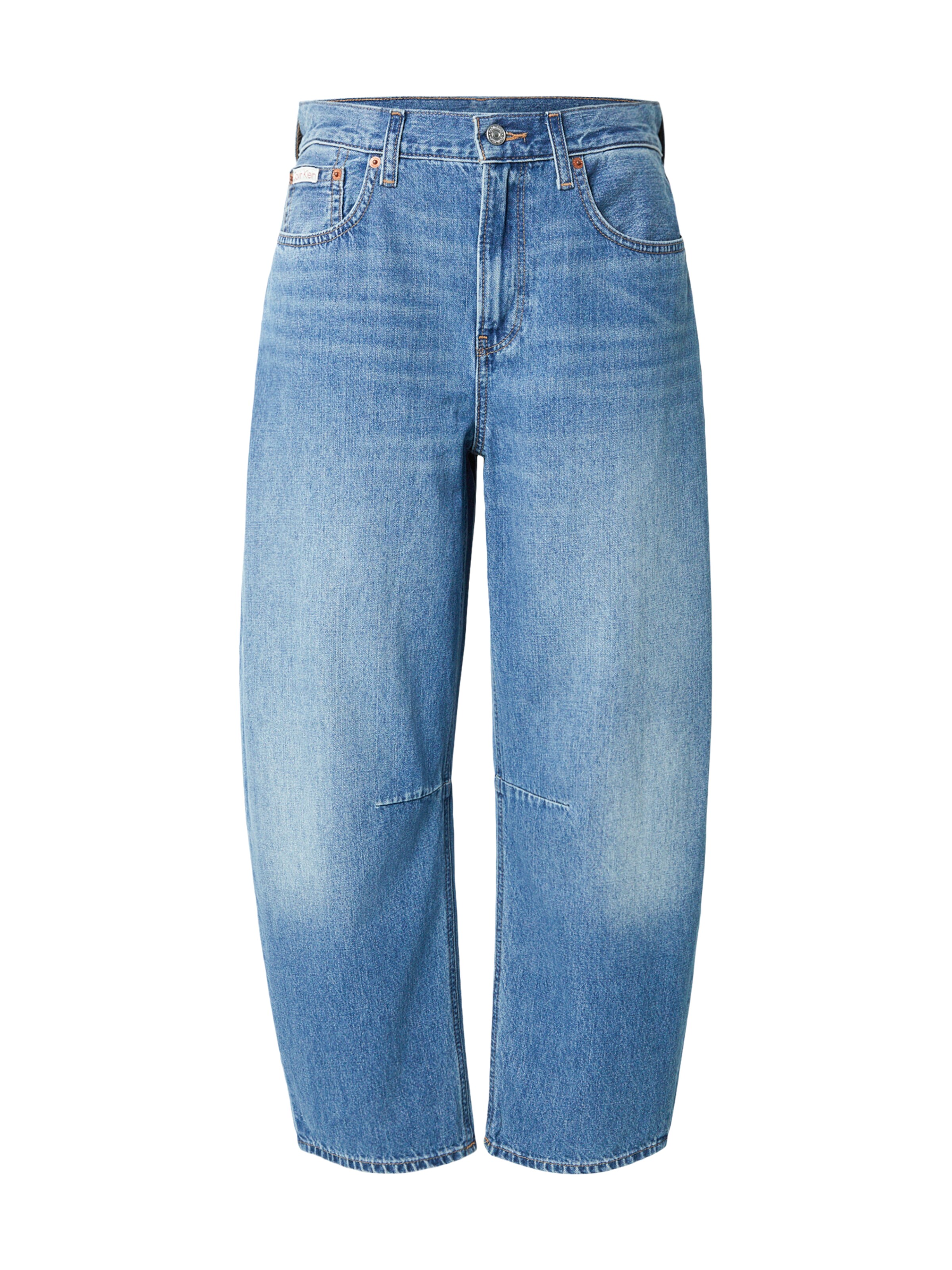 Barrel Jean Calvin Klein Jeans en bleu : devant