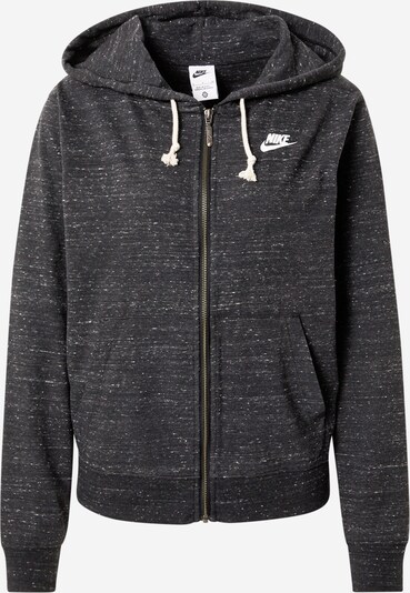 Nike Sportswear Sweatjacke in schwarz / weiß, Produktansicht