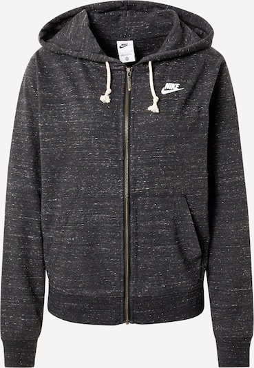 Nike Sportswear Sweatjacke in schwarz / weiß, Produktansicht