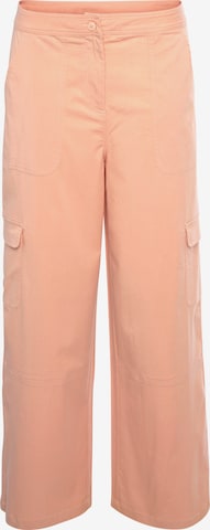 Wide leg Pantaloni cargo di BUFFALO in arancione: frontale