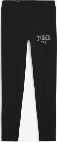 PUMA Skinny Leggings 'Squad' in Zwart: voorkant