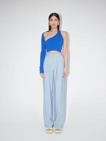 Wide Leg Pantalon à pince 'Draco' LeGer by Lena Gercke en bleu