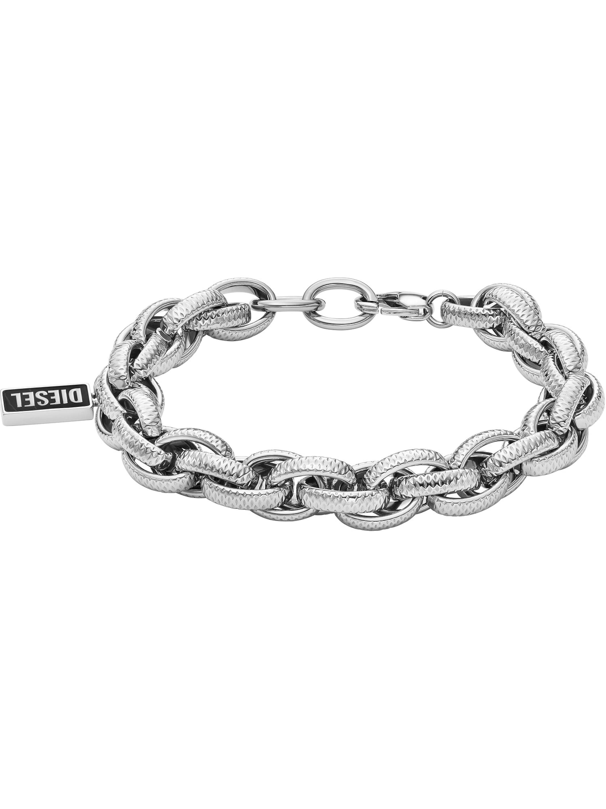 DIESEL Bracelet in Silver: front