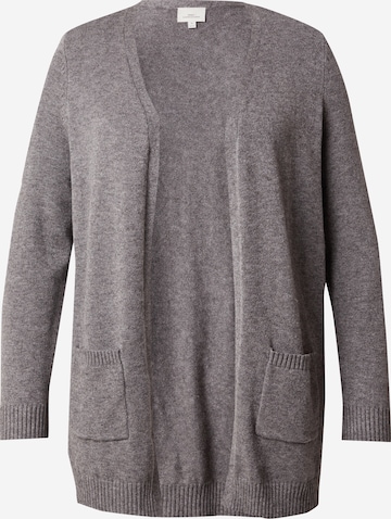 ONLY Carmakoma Плетена жилетка 'CARESLY' в кафяво: отпред