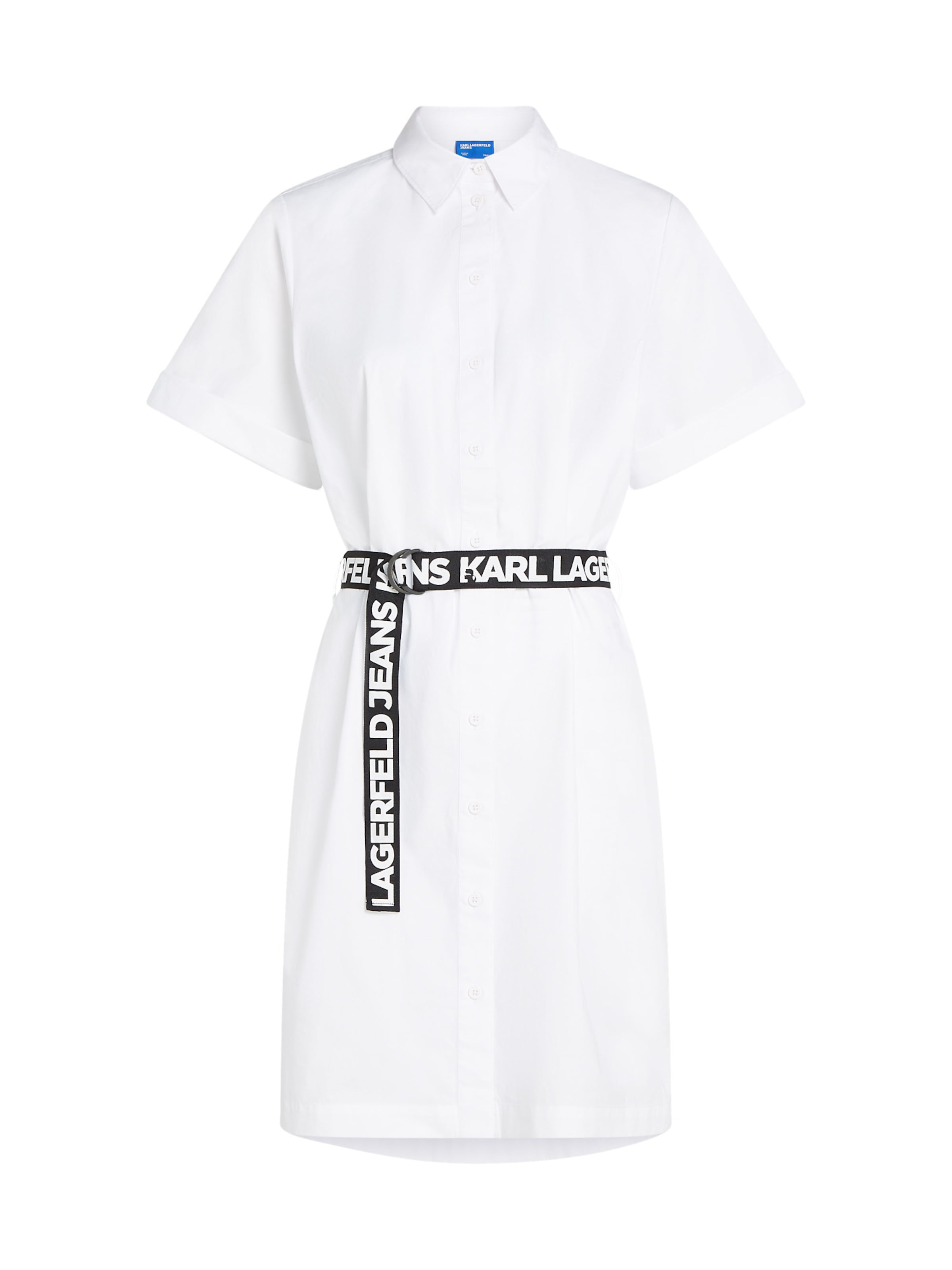 KARL LAGERFELD JEANS Kleid in schwarz / weiß, Produktansicht