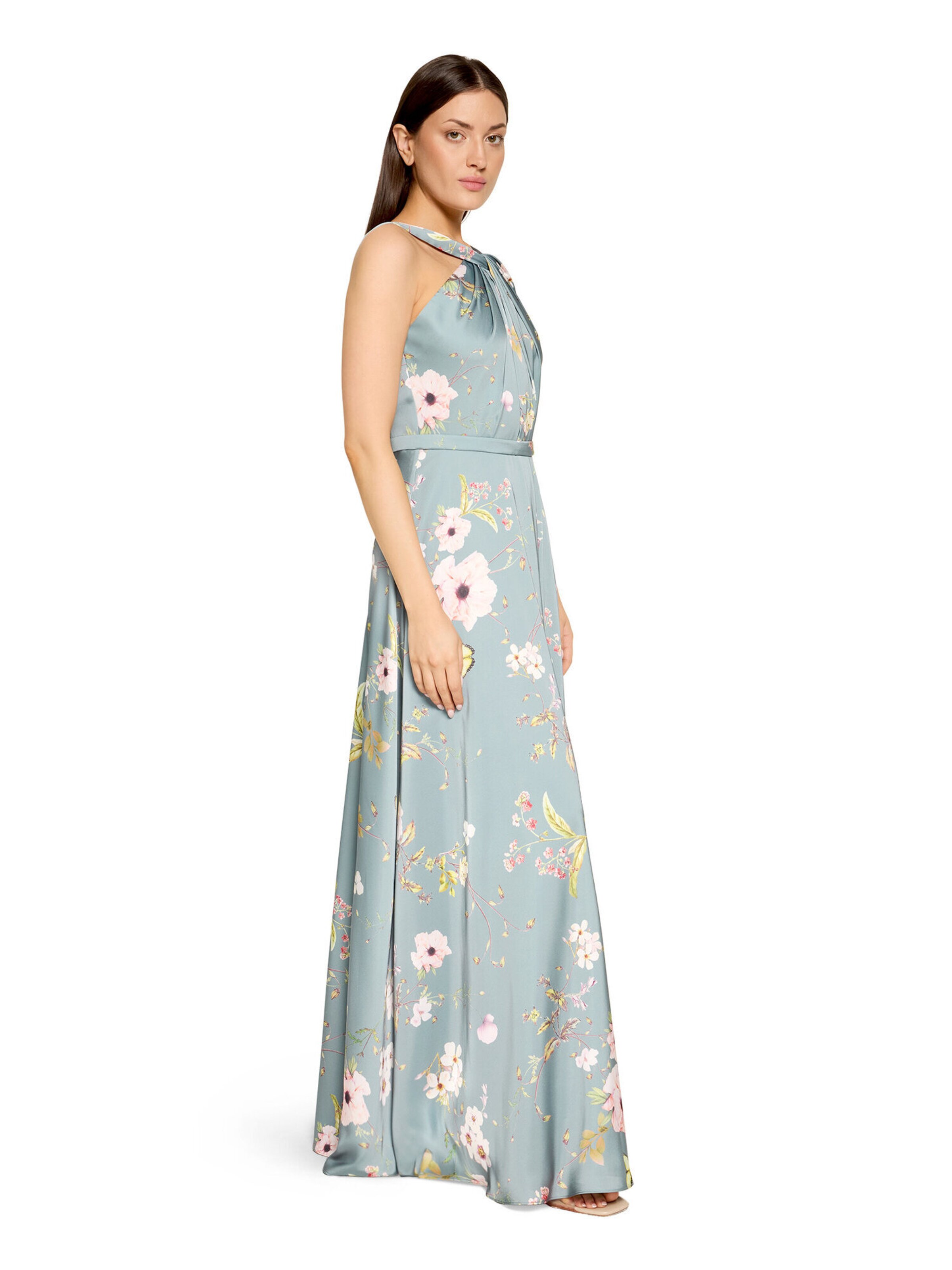 Robe de soirée Vera Mont en argent