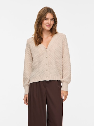 VILA Strickjacke 'VITuli' in Beige: Vorderseite