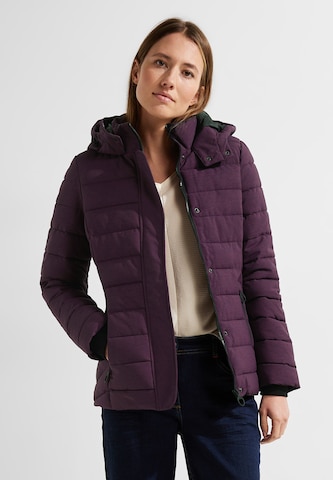 CECIL Winter Jacket 'Melange' in Purple: front