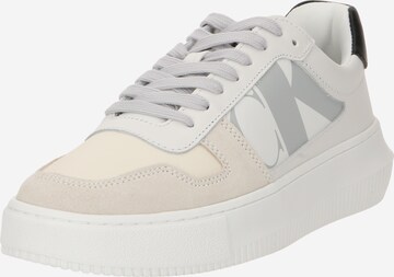 Baskets basses 'CUPSOLE' Calvin Klein Jeans en blanc : devant