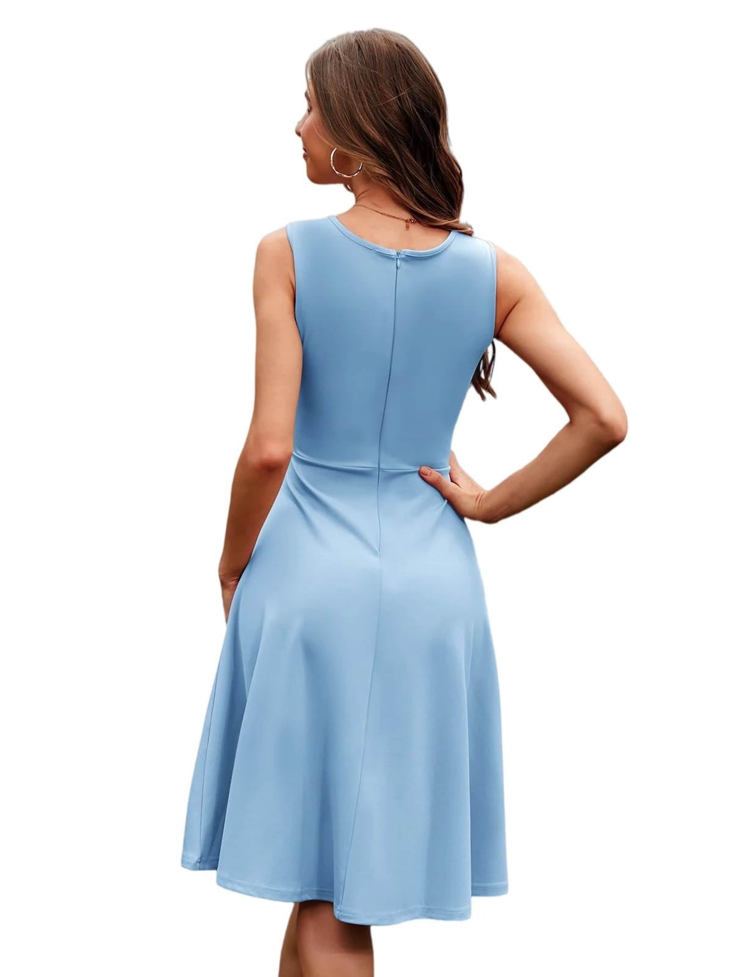 Zapaka Cocktail Dress in Blue