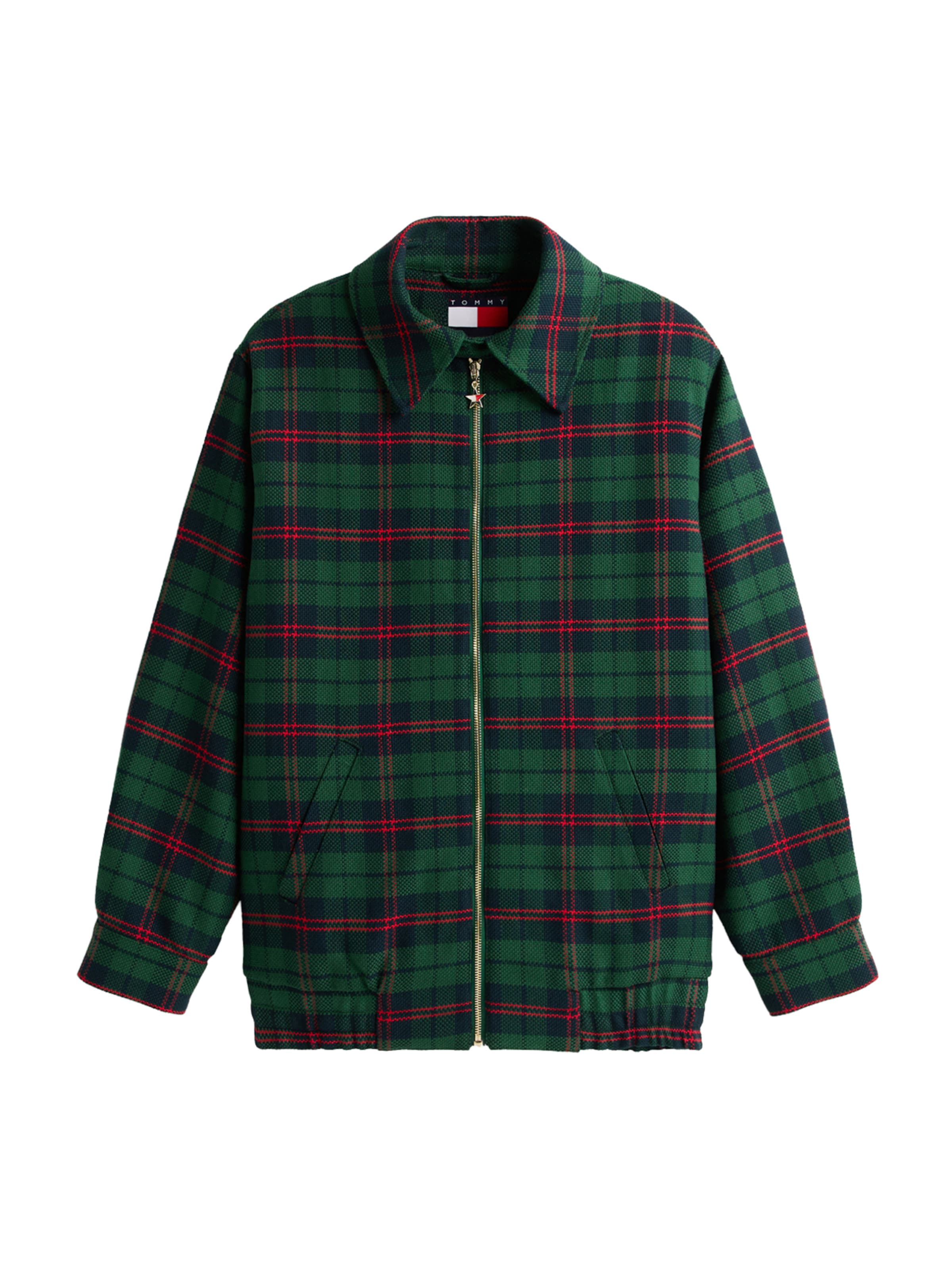 Tommy Jeans Between-season jacket in Green: front