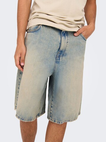 Only & Sons Baggy Jeans 'ONSCarl' i blå