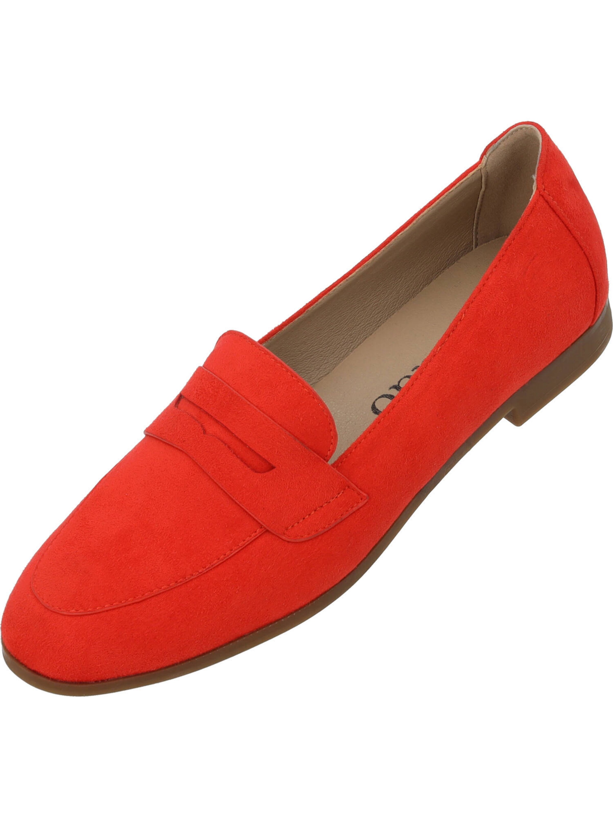 Palado Mokassin 'Arselaus' in Rot: Vorderseite