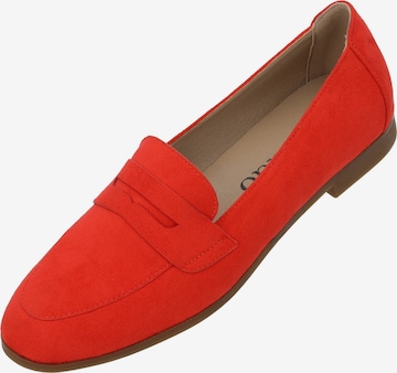 Palado Mokassin 'Arselaus' in Rot: Vorderseite