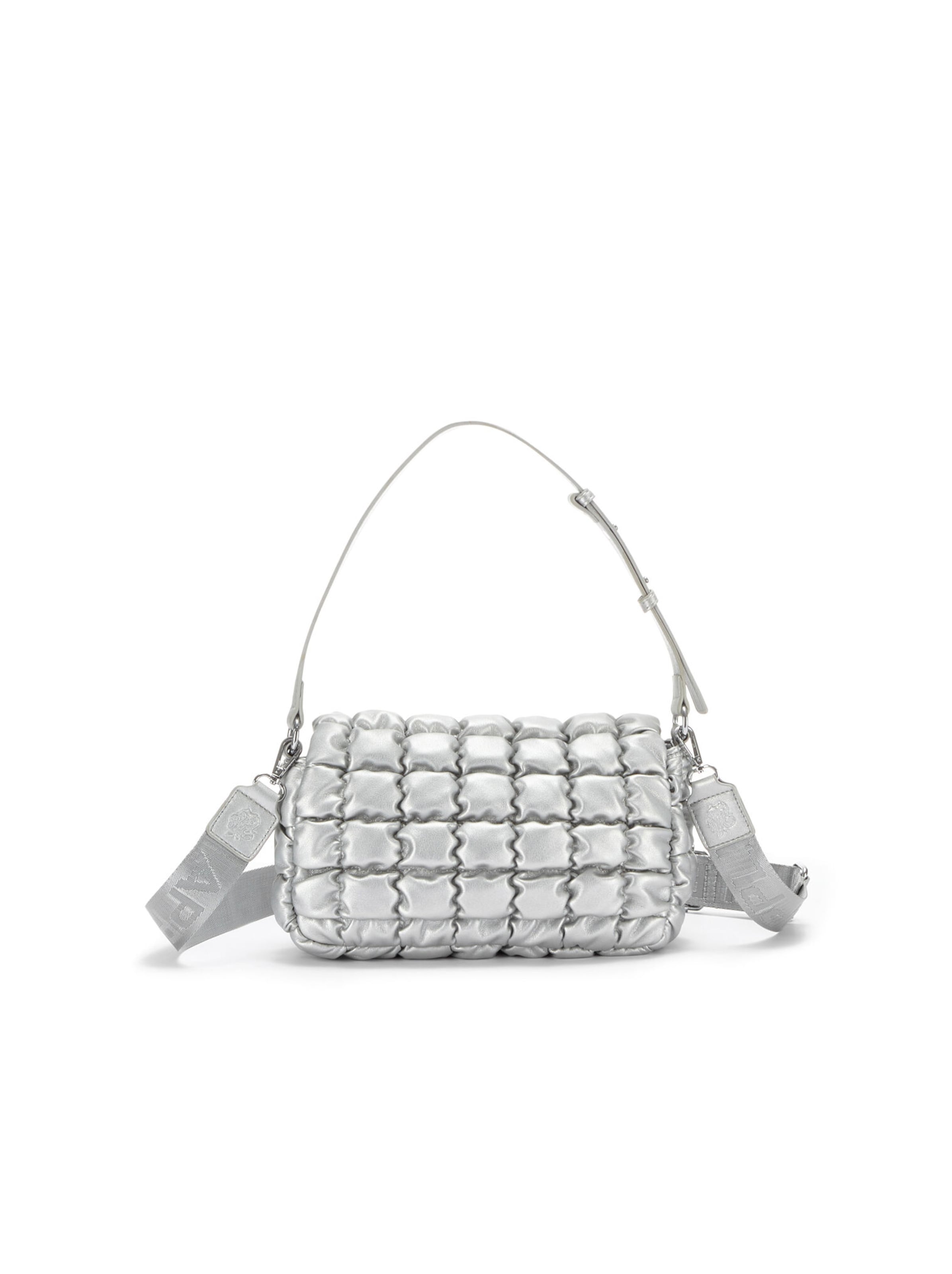 Apple of Eden Crossbody Bag 'SEVILLA' in Silver: front