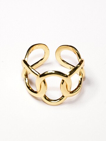 ARS-ARGENTI Ring 'CHAIN REACTION' in Gold: front