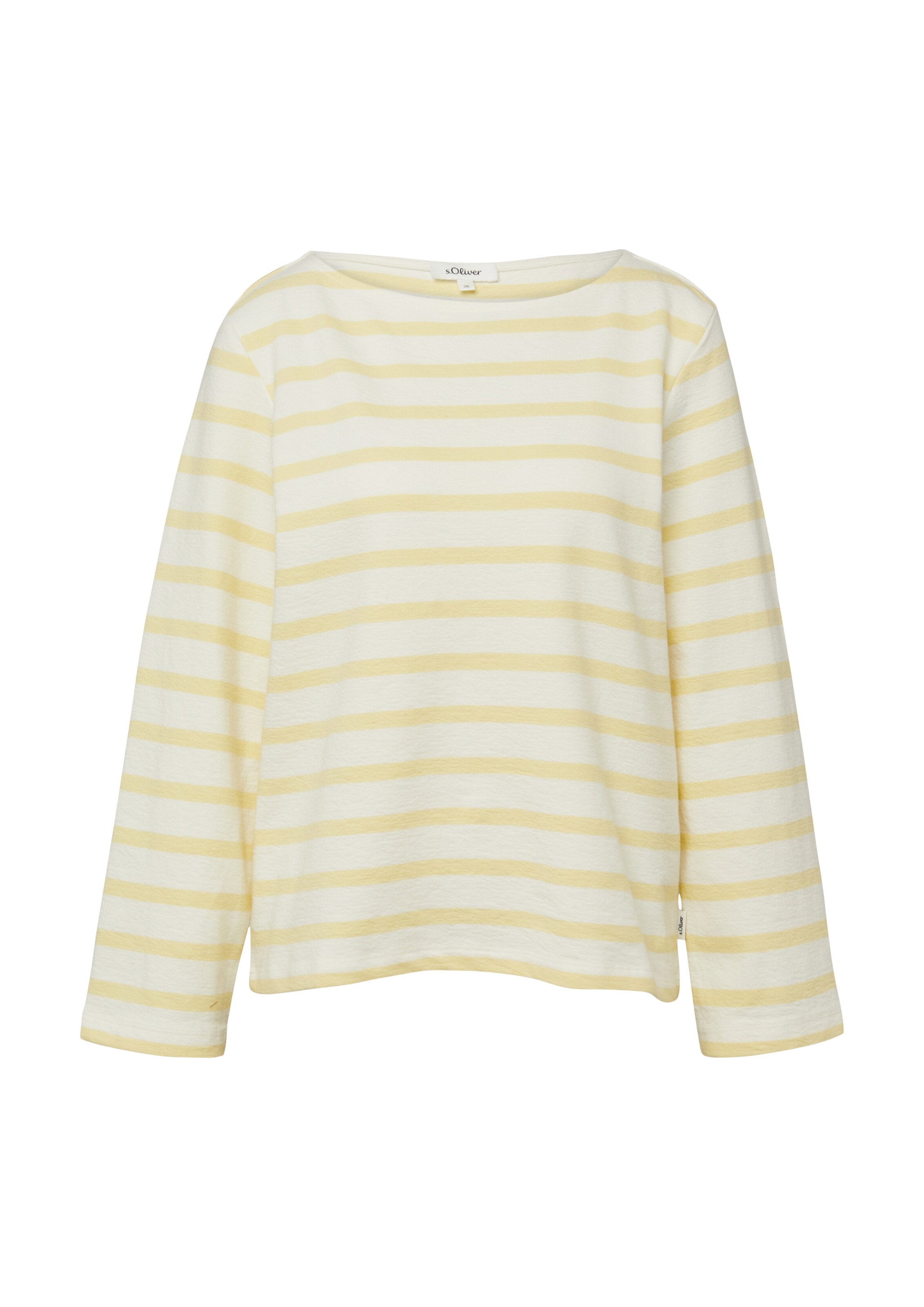 s.Oliver Sweatshirt in Geel: voorkant