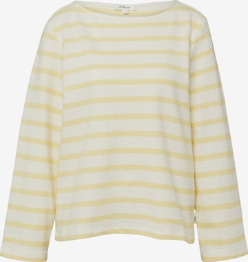 Sweat-shirt s.Oliver en jaune : devant