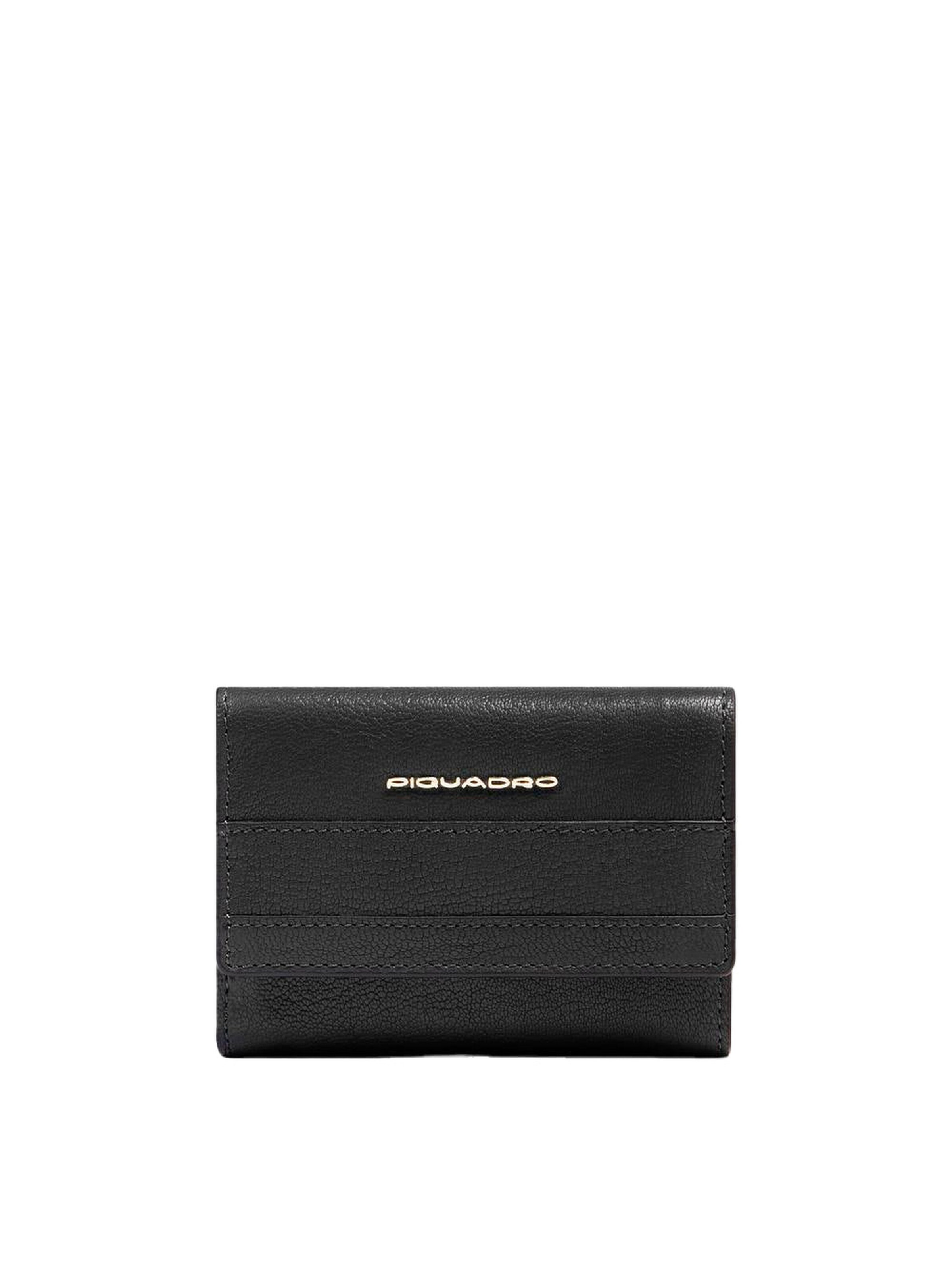 Piquadro Wallet in Black: front