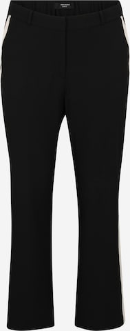 Vero Moda Curve Regular Housut 'VMCfany' värissä musta: etupuoli