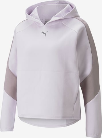 PUMA Athletic Sweatshirt 'Evostripe' in White: front