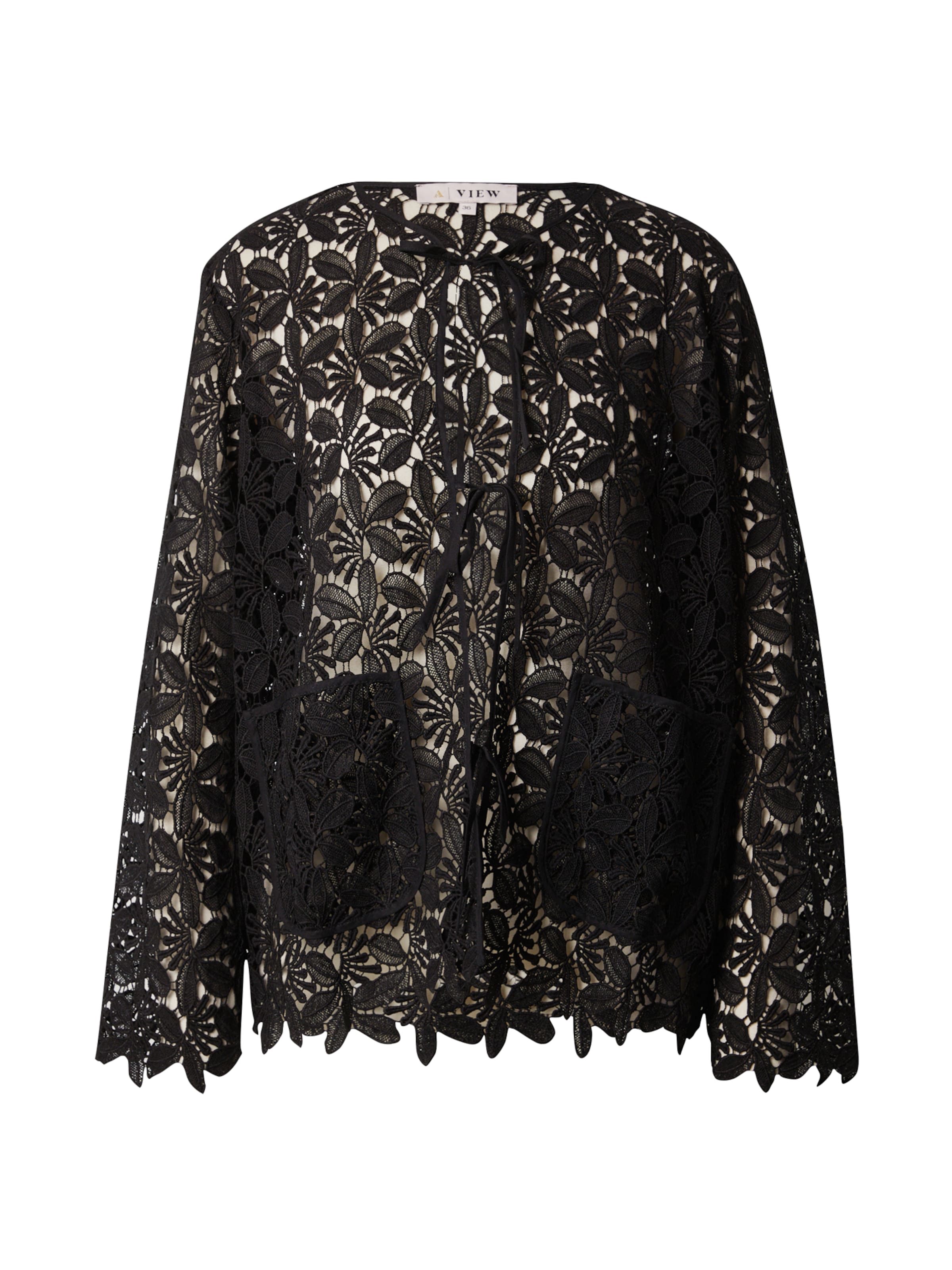 A-VIEW Prechodná bunda 'Sindy' - Čierna: predná strana