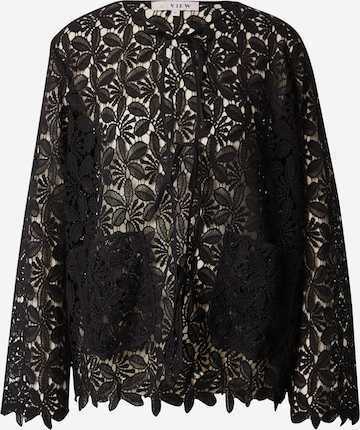 juoda A-VIEW Demisezoninė striukė 'Sindy': priekis