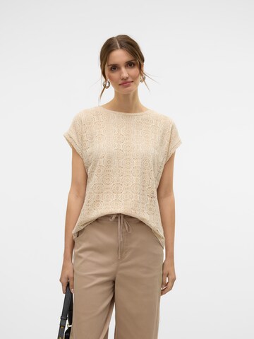 VERO MODA Футболка 'VMMaya Ava' в Бежевый: спереди