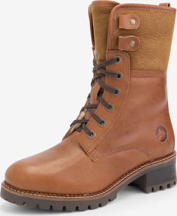Travelin Lace-Up Shoes 'Myre ' in Brown: front