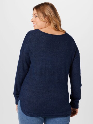 ONLY Carmakoma - Pullover 'Margareta' em azul