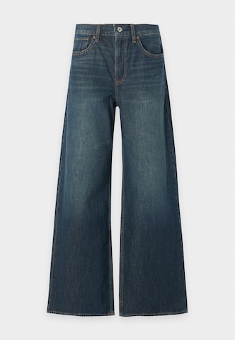 Abercrombie & FitchWide Leg/ Široke nogavice Traperice - plava boja: prednji dio