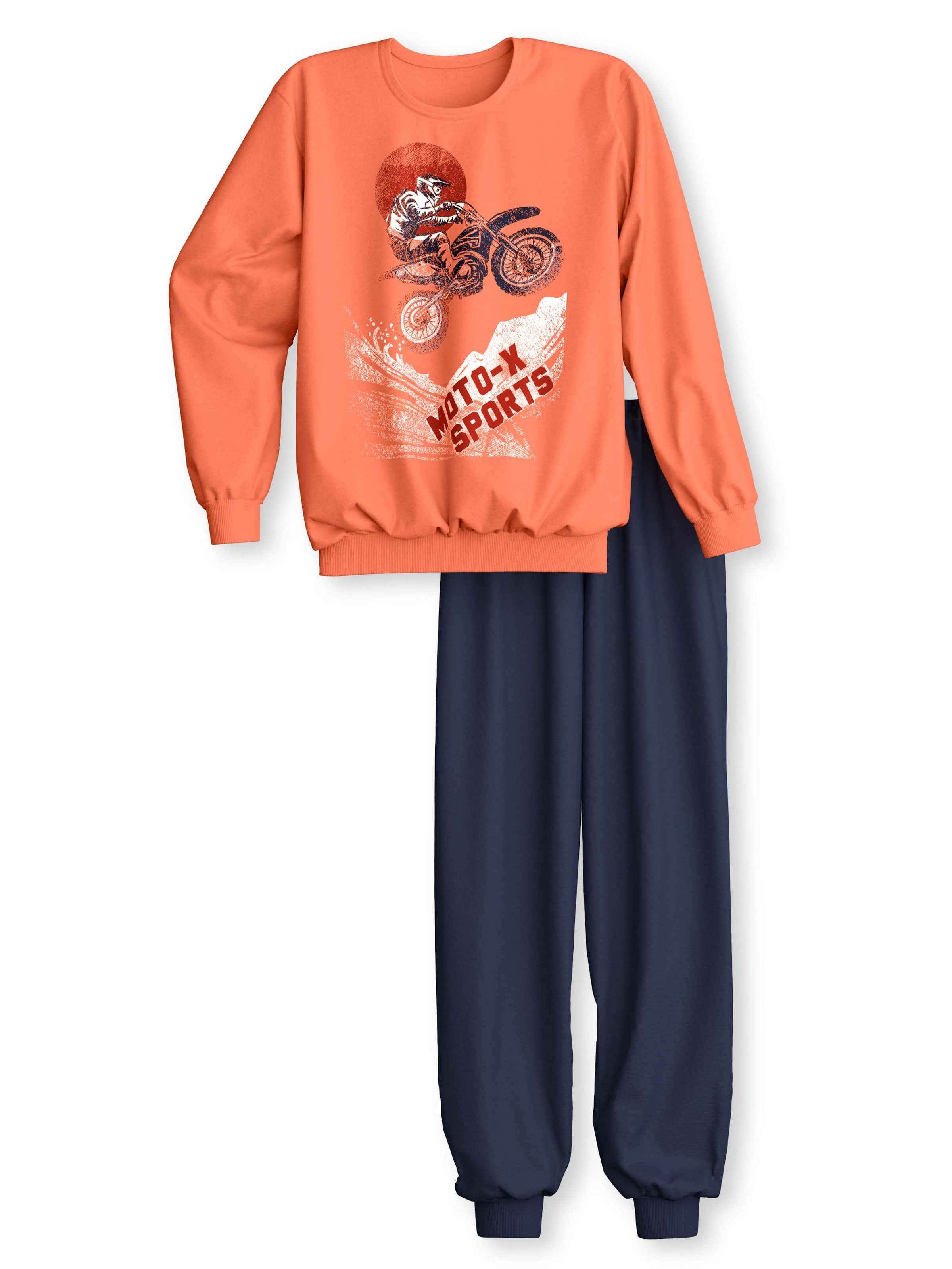 CALIDA Pajamas 'Kids Sports' in Orange: front