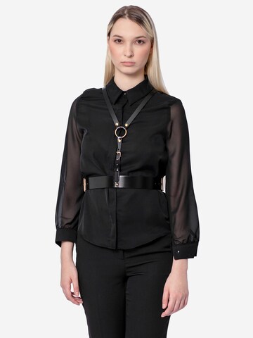 Haute Cuir Gürtel 'Prestige Harness'‌ in Schwarz: Vorderseite