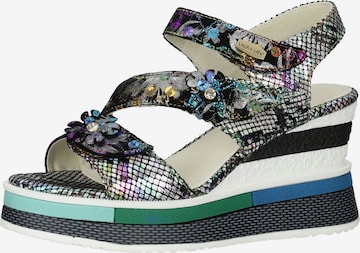 Sandales à lanières 'Dacddyo 07' Laura Vita en noir : devant