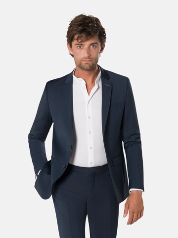 BENVENUTO Slim Fit Sakko 'OTHELLO' in Blau: predná strana