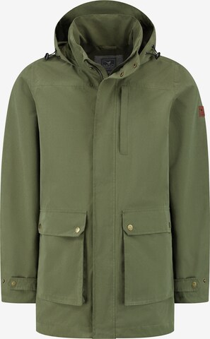 Parka mi-saison MGO en vert : devant