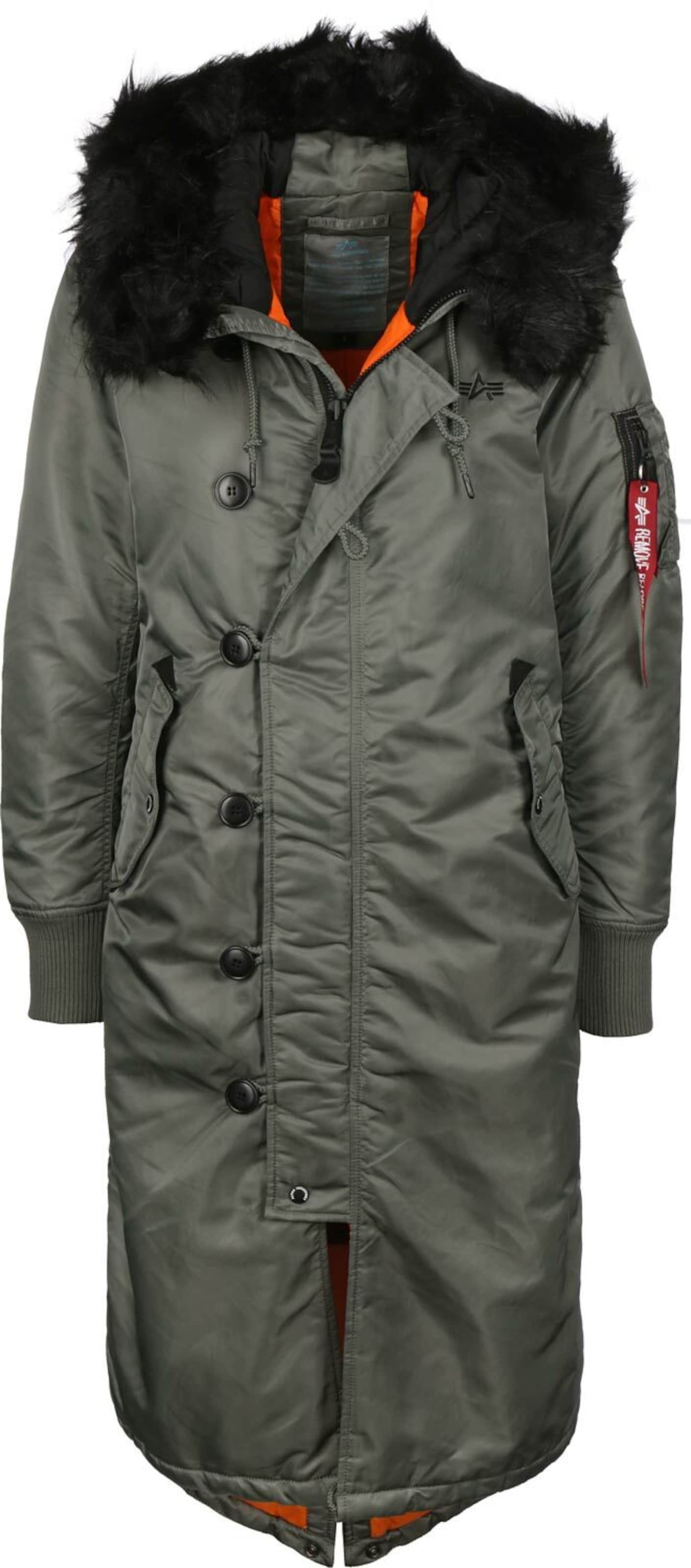 Parka invernale di ALPHA INDUSTRIES in verde: frontale