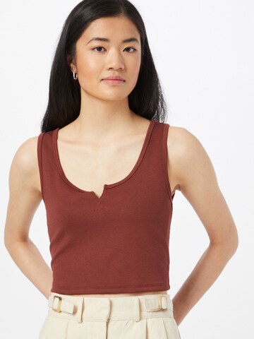 ABOUT YOU Top 'Manja' in Brown: front