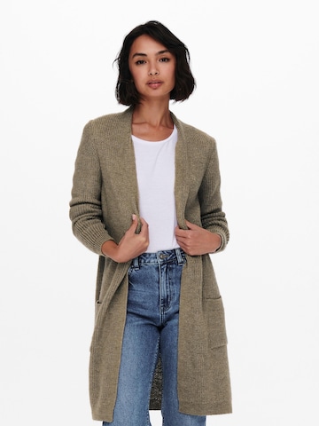 Cardigan 'Jade' ONLY en marron : devant