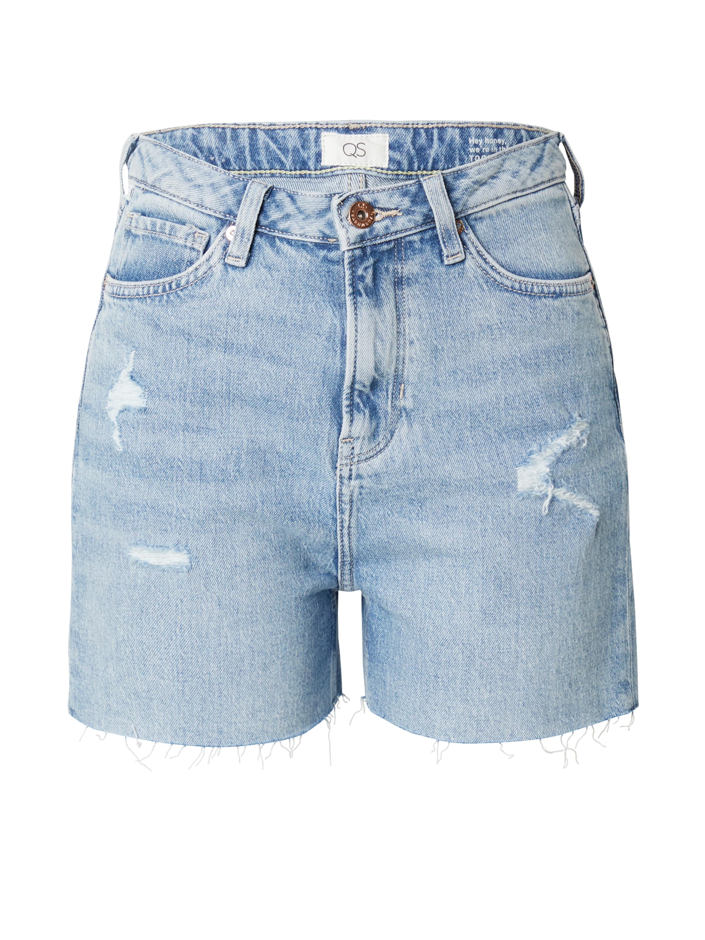 QS Loosefit Jeans in Blau: Vorderseite